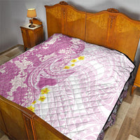Purple Hawaii Shark Tattoo Quilt Puakenikeni Lei Plumeria Polynesian Pattern LT14 - Polynesian Pride