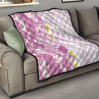 Purple Hawaii Shark Tattoo Quilt Puakenikeni Lei Plumeria Polynesian Pattern LT14 - Polynesian Pride