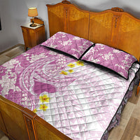 Purple Hawaii Shark Tattoo Quilt Bed Set Puakenikeni Lei Plumeria Polynesian Pattern LT14 - Polynesian Pride
