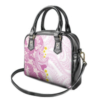 Purple Hawaii Shark Tattoo Shoulder Handbag Puakenikeni Lei Plumeria Polynesian Pattern LT14 - Polynesian Pride
