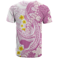 Purple Hawaii Shark Tattoo T Shirt Puakenikeni Lei Plumeria Polynesian Pattern LT14 - Polynesian Pride