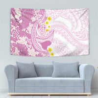 Purple Hawaii Shark Tattoo Tapestry Puakenikeni Lei Plumeria Polynesian Pattern LT14 - Polynesian Pride
