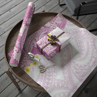 Purple Hawaii Shark Tattoo Wrapping Paper Puakenikeni Lei Plumeria Polynesian Pattern LT14 - Polynesian Pride