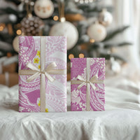 Purple Hawaii Shark Tattoo Wrapping Paper Puakenikeni Lei Plumeria Polynesian Pattern LT14 - Polynesian Pride