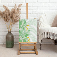 Green Hawaii Shark Tattoo Canvas Wall Art Puakenikeni Lei Plumeria Polynesian Pattern LT14 - Polynesian Pride