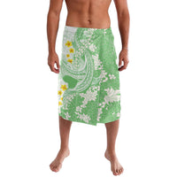 Green Hawaii Shark Tattoo Lavalava Puakenikeni Lei Plumeria Polynesian Pattern LT14 Green - Polynesian Pride
