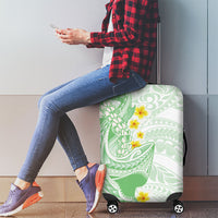 Green Hawaii Shark Tattoo Luggage Cover Puakenikeni Lei Plumeria Polynesian Pattern LT14 - Polynesian Pride