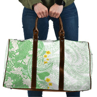 Green Hawaii Shark Tattoo Travel Bag Puakenikeni Lei Plumeria Polynesian Pattern LT14 Green - Polynesian Pride