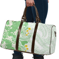 Green Hawaii Shark Tattoo Travel Bag Puakenikeni Lei Plumeria Polynesian Pattern LT14 - Polynesian Pride