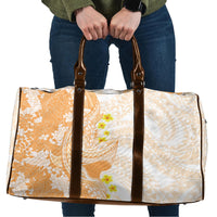 Orange Hawaii Shark Tattoo Travel Bag Puakenikeni Lei Plumeria Polynesian Pattern LT14 Orange - Polynesian Pride