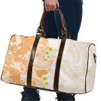Orange Hawaii Shark Tattoo Travel Bag Puakenikeni Lei Plumeria Polynesian Pattern LT14 - Polynesian Pride