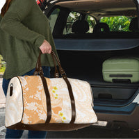 Orange Hawaii Shark Tattoo Travel Bag Puakenikeni Lei Plumeria Polynesian Pattern LT14 - Polynesian Pride