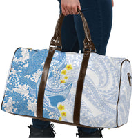 Blue Hawaii Shark Tattoo Travel Bag Puakenikeni Lei Plumeria Polynesian Pattern LT14 - Polynesian Pride