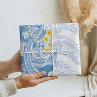 Blue Hawaii Shark Tattoo Wrapping Paper Puakenikeni Lei Plumeria Polynesian Pattern LT14 - Polynesian Pride