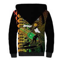 Paddle Board Hawaii Sherpa Hoodie Molokai 2 Oahu World Championships Kakau Pattern LT14 - Polynesian Pride