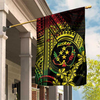 Reggae Kosrae Liberation Day Garden Flag September 8 Polynesian Tattoo - Polynesian Pride