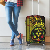 Reggae Kosrae Liberation Day Luggage Cover September 8 Polynesian Tattoo - Polynesian Pride
