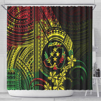 Reggae Kosrae Liberation Day Shower Curtain September 8 Polynesian Tattoo - Polynesian Pride