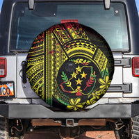 Reggae Kosrae Liberation Day Spare Tire Cover September 8 Polynesian Tattoo - Polynesian Pride