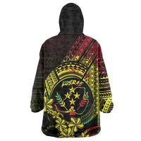 Reggae Kosrae Liberation Day Wearable Blanket Hoodie September 8 Polynesian Tattoo - Polynesian Pride