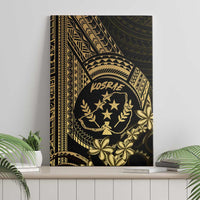 Gold Kosrae Liberation Day Canvas Wall Art September 8 Polynesian Tattoo - Polynesian Pride
