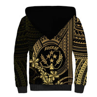 Gold Kosrae Liberation Day Sherpa Hoodie September 8 Polynesian Tattoo - Polynesian Pride