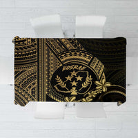 Gold Kosrae Liberation Day Tablecloth September 8 Polynesian Tattoo - Polynesian Pride
