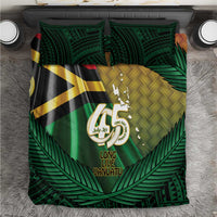 Long Live Vanuatu Independence Day Bedding Set 46th Anniversary Woven Pattern LT14 Reggae - Polynesian Pride