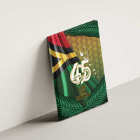 Long Live Vanuatu Independence Day Canvas Wall Art 45th Anniversary Woven Pattern LT14 - Polynesian Pride