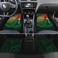 Long Live Vanuatu Independence Day Car Mats 45th Anniversary Woven Pattern LT14 Set 4pcs Reggae - Polynesian Pride