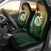 Long Live Vanuatu Independence Day Car Seat Cover 46th Anniversary Woven Pattern LT14 - Polynesian Pride