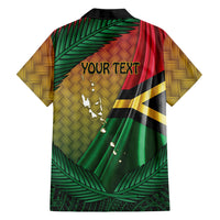 Personalised Long Live Vanuatu Independence Day Family Matching Tank Maxi Dress and Hawaiian Shirt 46th Anniversary Woven Pattern LT14 - Polynesian Pride