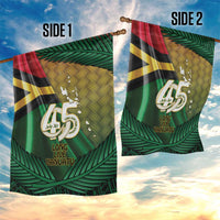 Long Live Vanuatu Independence Day Garden Flag 46th Anniversary Woven Pattern LT14 - Polynesian Pride