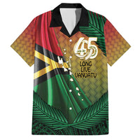 Personalised Long Live Vanuatu Independence Day Hawaiian Shirt 45th Anniversary Woven Pattern LT14 Reggae - Polynesian Pride