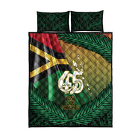 Long Live Vanuatu Independence Day Quilt Bed Set 46th Anniversary Woven Pattern LT14 - Polynesian Pride