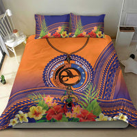 PNG New Ireland Province Bedding Set Niu Ailan Necklace Polynesian Tattoo - Polynesian Pride