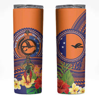 PNG New Ireland Province Skinny Tumbler Niu Ailan Necklace Polynesian Tattoo - Polynesian Pride