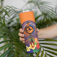 PNG New Ireland Province Skinny Tumbler Niu Ailan Necklace Polynesian Tattoo - Polynesian Pride