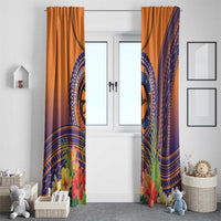 PNG New Ireland Province Window Curtain Niu Ailan Necklace Polynesian Tattoo - Polynesian Pride