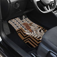 Wahaika New Zealand Car Mats Maori Weapon Kowhaiwhai Fern Poutama Motifs