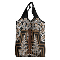Wahaika New Zealand Grocery Bag Maori Weapon Kowhaiwhai Fern Poutama Motifs