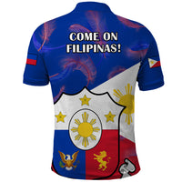 Philippines Football Polo Shirt 2023 World Cup Go Filipinas Feather Flag Version LT14 - Polynesian Pride