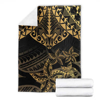 Black and Gold Polynesia Blanket Plumeria Tattoo With Polynesian Pattern LT14 - Polynesian Pride