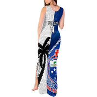 Custom Fiji And Samoa Rugby Tank Maxi Dress 2023 World Cup Samoan Mix Tapa Pattern LT14 - Polynesian Pride