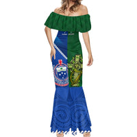 Samoa And Ireland Rugby Mermaid Dress 2023 World Cup Manu Samoa With Shamrocks LT14 - Polynesian Pride