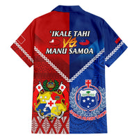 Samoa And Tonga Rugby Hawaiian Shirt 2023 World Cup Manu Samoa With Ikale Tahi LT14 - Polynesian Pride