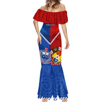 Samoa And Tonga Rugby Mermaid Dress 2023 World Cup Manu Samoa With Ikale Tahi LT14 - Polynesian Pride