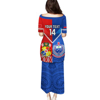 Custom Samoa And Tonga Rugby Puletasi 2023 World Cup Manu Samoa With Ikale Tahi LT14 - Polynesian Pride
