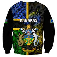 South Sea Islanders Sweatshirt Kanakas With Solomon Islands Coat Of Arms LT14 - Polynesian Pride