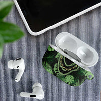 Green Hawaii Kukui Nut Lei AirPods Case Hawaiian Pattern Monstera Tropical Vibes LT14 - Polynesian Pride